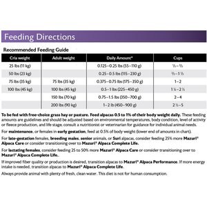 Mazuri Alpaca Care Crumbles Alpaca Food, 40-lb bag