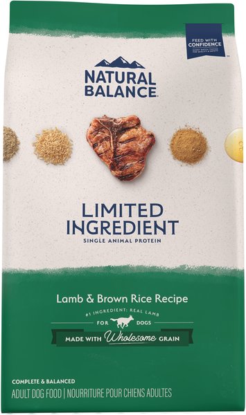 Natural Balance Limited Ingredient Lamb & Brown Rice Recipe Dry Dog Food, 12-lb bag slide 1 of 10