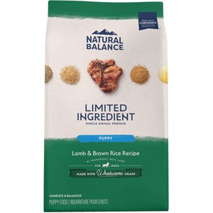 Natural Balance Limited Ingredient Lamb & Brown Rice Puppy Recipe Dry Dog Food, 4-lb bag