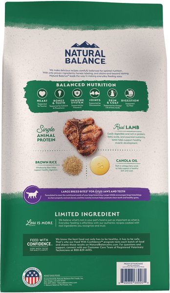 Natural Balance L.I.D. Limited Ingredient Diets Legume & Wagyu Beef Formula Grain-Free Dry Dog Food