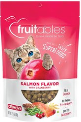 Fruitables Salmon & Cranberry Flavor Crunchy Cat Treats, 2.5-oz bag