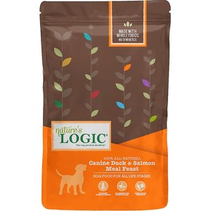 Nature's Logic Canine Duck & Salmon Meal Feast All Life Stages Dry Dog Food, 13-lb bag