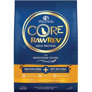 Wellness CORE RawRev Wholesome Grains Puppy Recipe High Protein Dry Dog Food, 10-lb bag