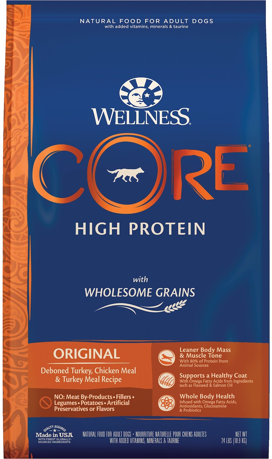 Wellness CORE Wholesome Grains Original Recipe High Protein Dry Dog Food