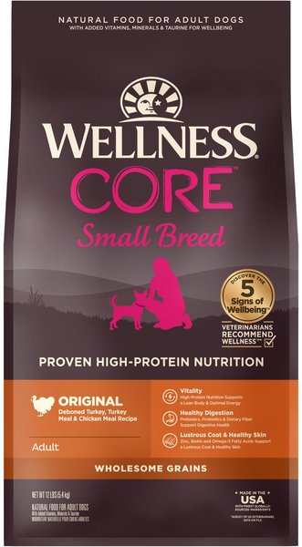 Wellness CORE Wholesome Grains Small Breed Original Recipe High Protein Dry Dog Food