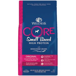 Wellness CORE Wholesome Grains Small Breed Original Recipe High Protein Dry Dog Food, 12-lb bag