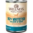 WELLNESS 95% Whitefish Natural Grain-Free Wet Dog Food Topper, 13.2-oz ...