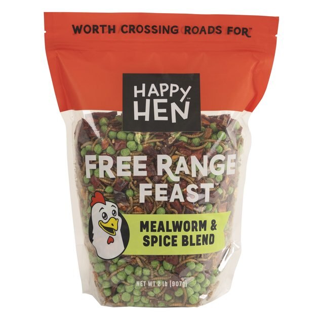 HAPPY HEN TREATS Free Range Feast Mealworm &amp; Spice Blend Chicken Treats ...