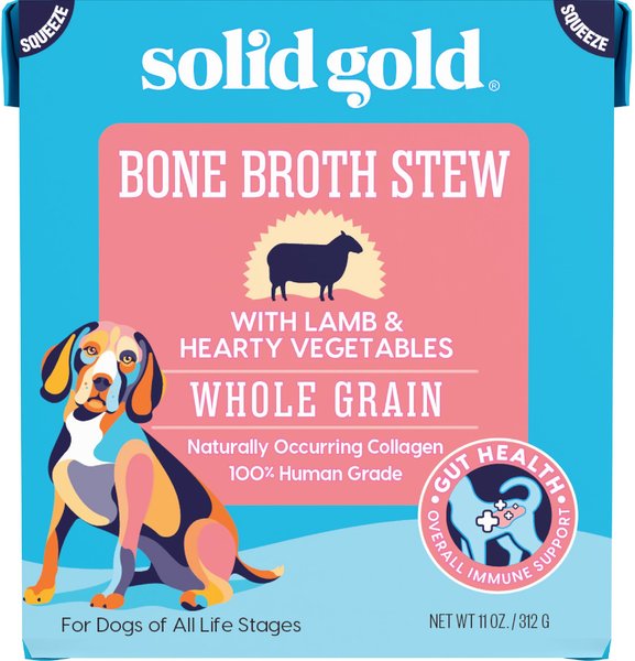 Solid Gold Bone Broth Stew with Lamb & Hearty Vegetables Whole Grain Dog Food Topper, 11-oz box slide 1 of 9