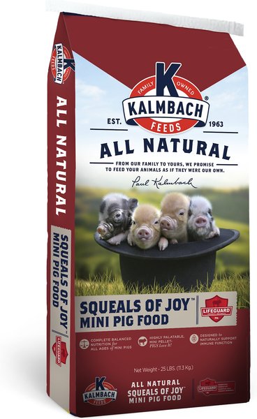 Kalmbach Feeds Squeals of Joy Mini Pig Food, 25-lb bag slide 1 of 2