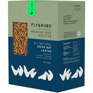 FLYGRUBS Black Soldier Fly Larvae Chicken Feed, 10-lb box