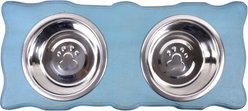 Mela Artisans Chihuahua Elevated Dog & Cat Bowls, Distressed Dusk, 2-cup slide 2 of 2