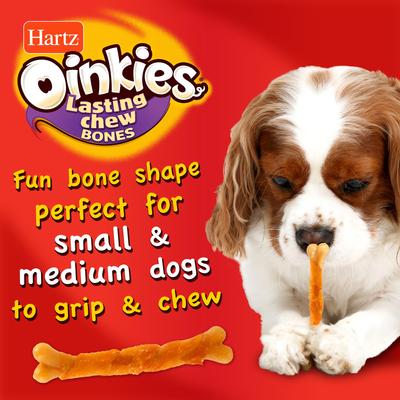Show full view: Hartz Oinkies Chickentastic 4" Chew Bone Natural Chew Dog Treats, 12 count slide 7 of 8
