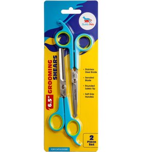 Ziweto Pets Grooming Shears, 6.5-in, 2 count