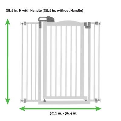 Show full view: Richell Tall One-Touch Dog Gate II, White slide 2 of 5