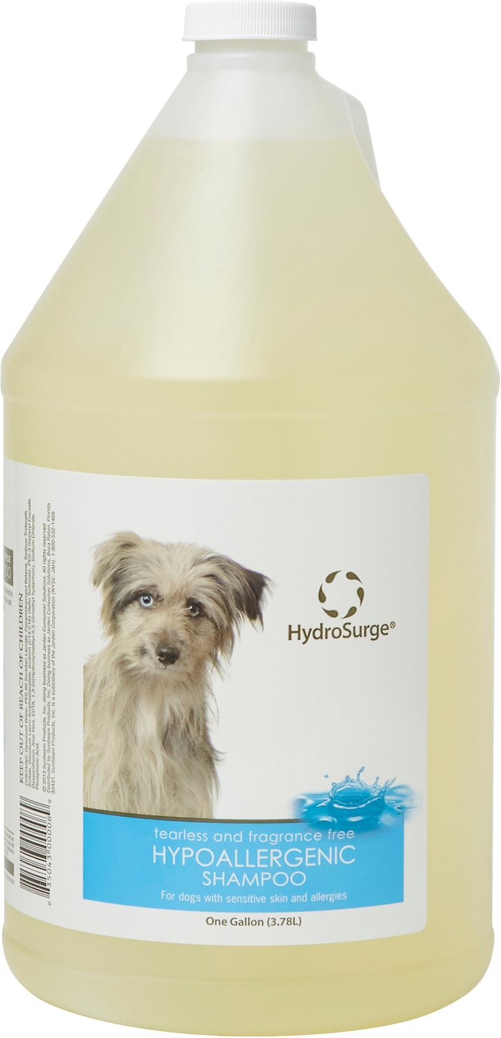 HYDROSURGE Hypoallergenic & Tearless Unscented Dog Shampoo, 1gal