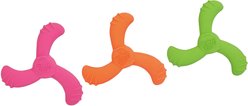 Hartz Dura Play Boomerang Bacon Scented Squeaky Latex Dog Toy, Color Varies