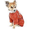 Dog Helios Hurricanine Waterproof & Heat Reflective Full Body Dog Coat Jacket, Tangerine, X-Large