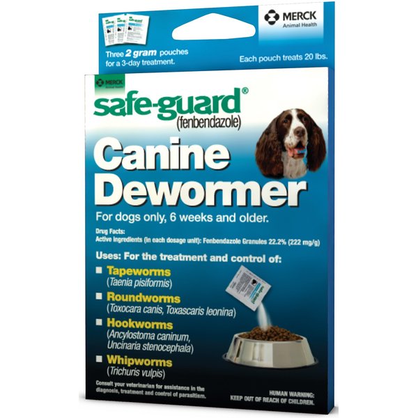 SAFE-GUARD Dewormer for Hookworms, Roundworms, Tapeworms