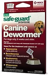 Safe-Guard Dewormer for Hookworms, Roundworms, Tapeworms & Whipworms for Large Breed Dogs, 3 day treatment