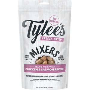 Tylee's Freeze-Dried Mixers for Dogs, Chicken & Salmon  Recipe, 18oz