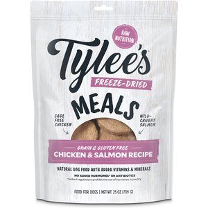 Tylee's Freeze-Dried Meals for Dogs, Chicken & Salmon Recipe, 25-oz