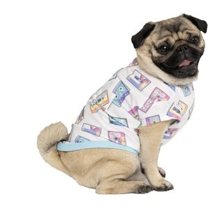 Canada Pooch Follow Me Tee Cassette Print Dog T-Shirt, Size 22