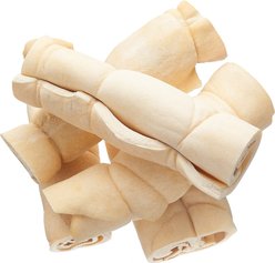 Bones & Chews Water Buffalo Cheek Rolls Dog Chew, 5ct