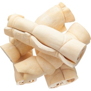 Bones & Chews Water Buffalo Cheek Rolls Dog Chew, 5ct