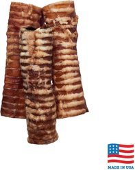 Bones & Chews Made in USA 6" Beef Trachea Dog Treats, 3ct