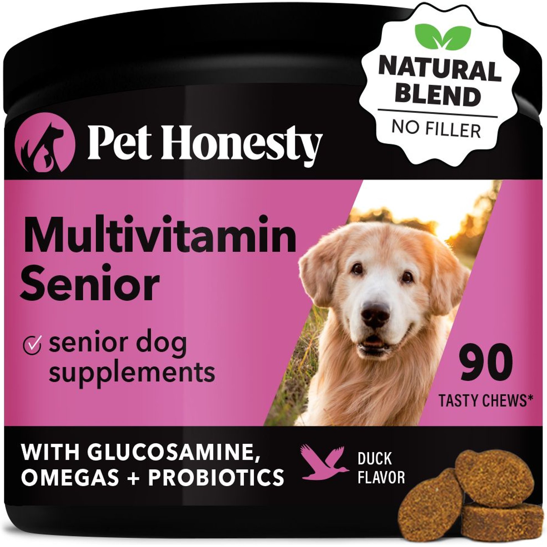 Tomlyn Multi-Vitamin Bacon Flavor Senior Dog Chews