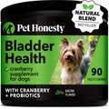 PetHonesty CranBladder Health Bacon Flavored Soft Chews Urinary Supplement for Dogs, 90 count
