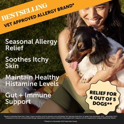 PetHonesty Allergy Support Peanut Butter Flavored Soft Chews Allergy & Immune Supplement for Dogs, 90 count slide 2 of 8