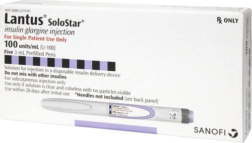 Turapi Solostar Discontinued - LANTUS SoloStar Insulin Glargine Injection U-100, 3-mL ...