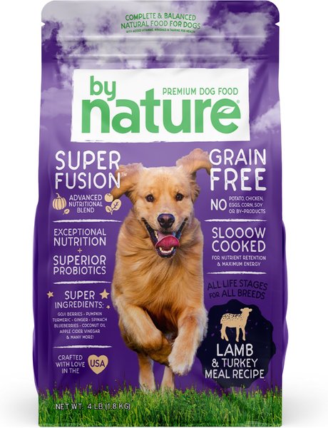 By Nature Pet Foods Grain-Free Lamb & Turkey Recipe Dry Dog Food, 4-lb bag  slide 1 of 2