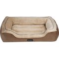 Beautyrest Cozy Cuddler Dog & Cat Bed, Brown, Large