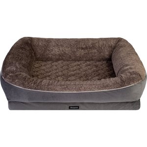 Beautyrest Ultra Plush Cuddler Dog & Cat Bed, Gray, Large