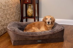 Beautyrest Ultra Plush Cuddler Dog & Cat Bed, Brown, Large