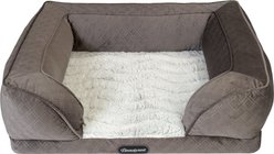 Beautyrest Supreme Comfort Couch Dog & Cat Bed, Gray, Medium slide 2 of 6