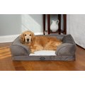 Beautyrest Supreme Comfort Couch Dog & Cat Bed, Gray, Large