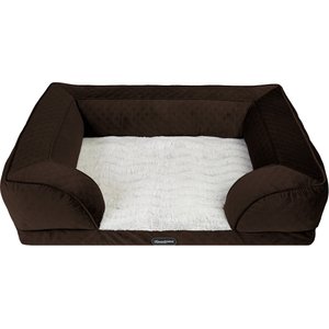 Beautyrest Supreme Comfort Couch Dog & Cat Bed, Brown, Large