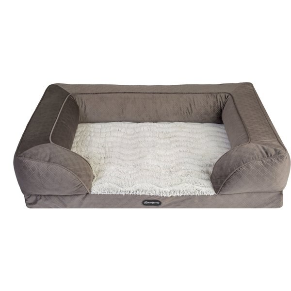 BEAUTYREST Supreme Comfort Couch Dog & Cat Bed, Gray, XLarge