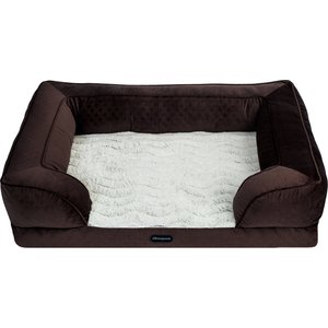 Beautyrest Supreme Comfort Couch Dog & Cat Bed, Brown, X-Large