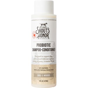 Skout's Honor Dog of the Woods Probiotic Dog Shampoo & Conditioner, 16-oz bottle