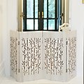 Cardinal Gates Decorative Freestanding Dog Gate, Aspen Bamboo