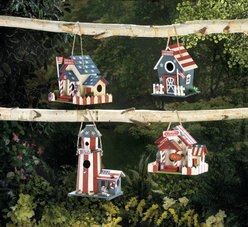 Zingz & Thingz Patriotic Bird House slide 2 of 4