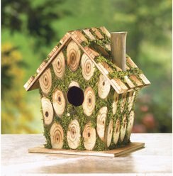 Zingz & Thingz Moss-Edged Bird House slide 2 of 2