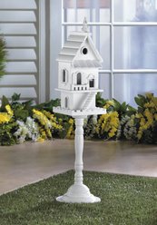 Zingz & Thingz Two-Story Pedestal Bird House slide 2 of 2
