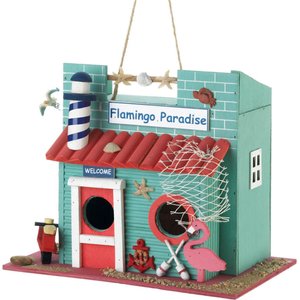 Zingz & Thingz Flamingo Paradise Bird House