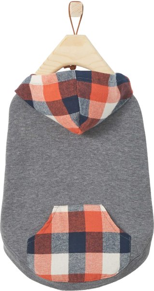 Frisco Plaid Dog & Cat Hoodie, Multi-Check Plaid, X-Small slide 1 of 7